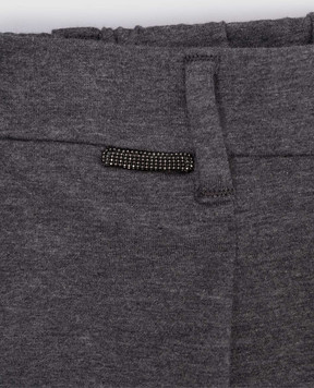 Brunello Cucinelli Children's gray melange pants BH827P214C