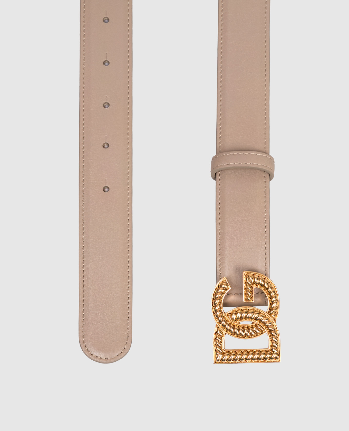 Beige leather belt Plonge Dolce&Gabbana 3