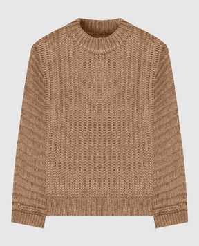Peserico Brown alpaca wool sweater S99397F0309216