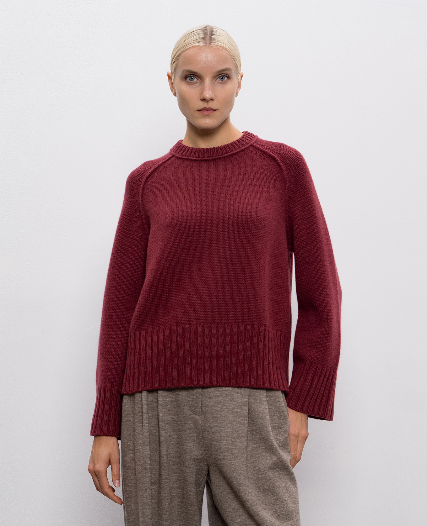 

Curtis burgundy cashmere sweater Simkhai