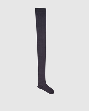 Brunello Cucinelli Blue cashmere tights M62990069
