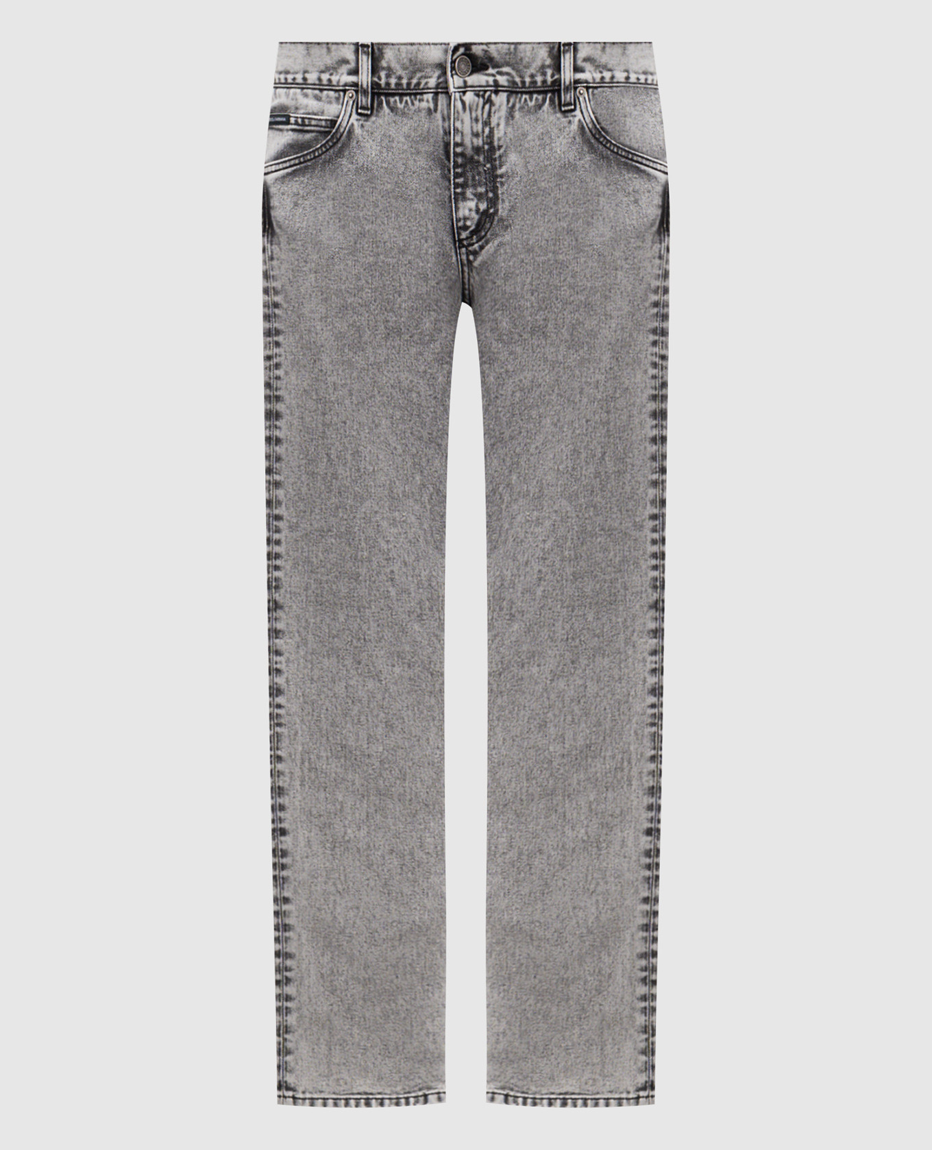 Grey jeans with logo Dolce&Gabbana