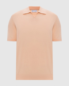 Brunello Cucinelli Orange polo M29800145