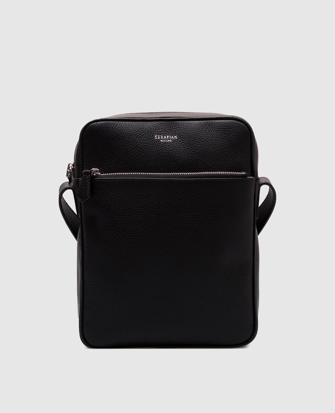 

Black leather bag NORTH SOUTH Serapian