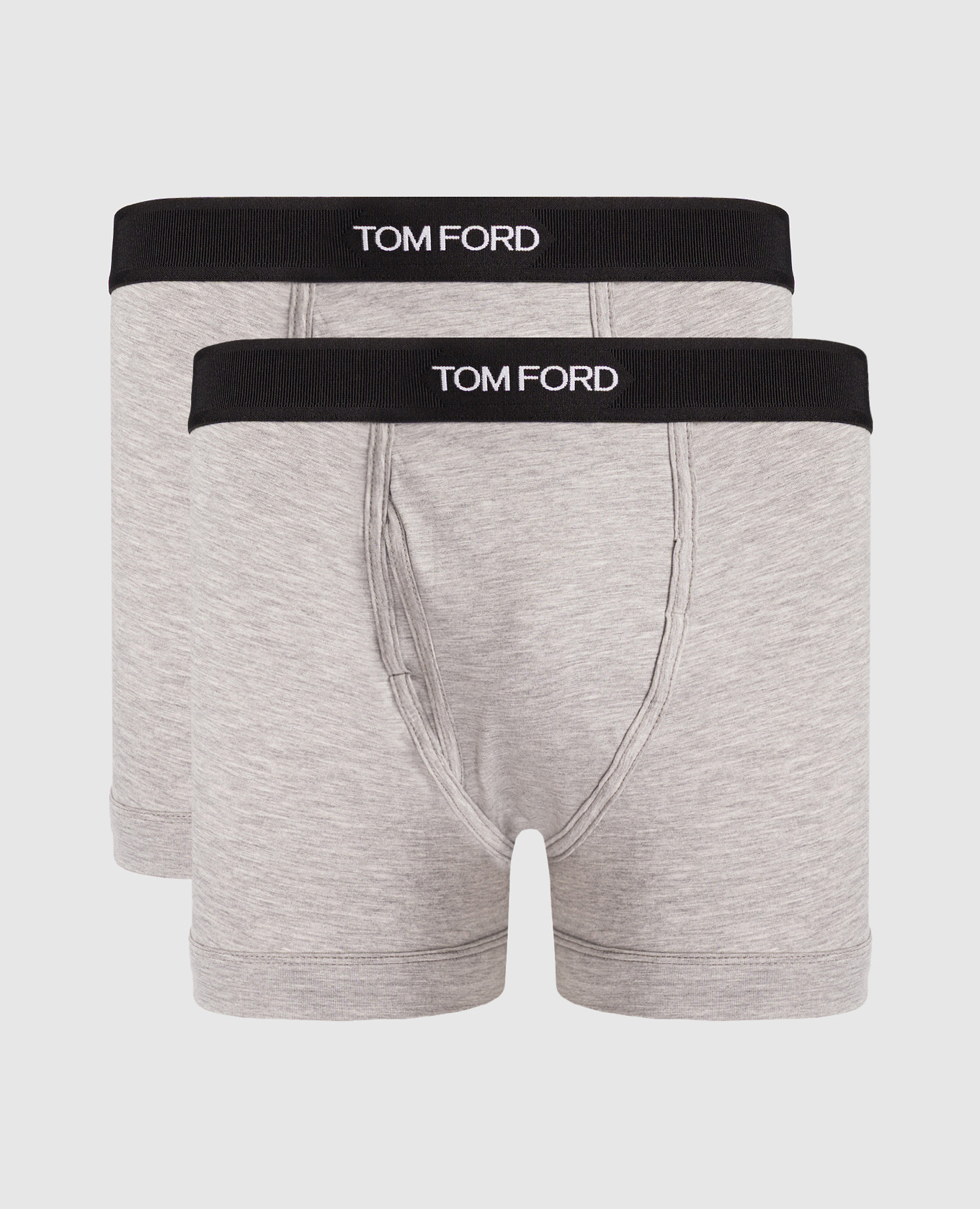 Set of grey boxer briefs with logo pattern Tom Ford