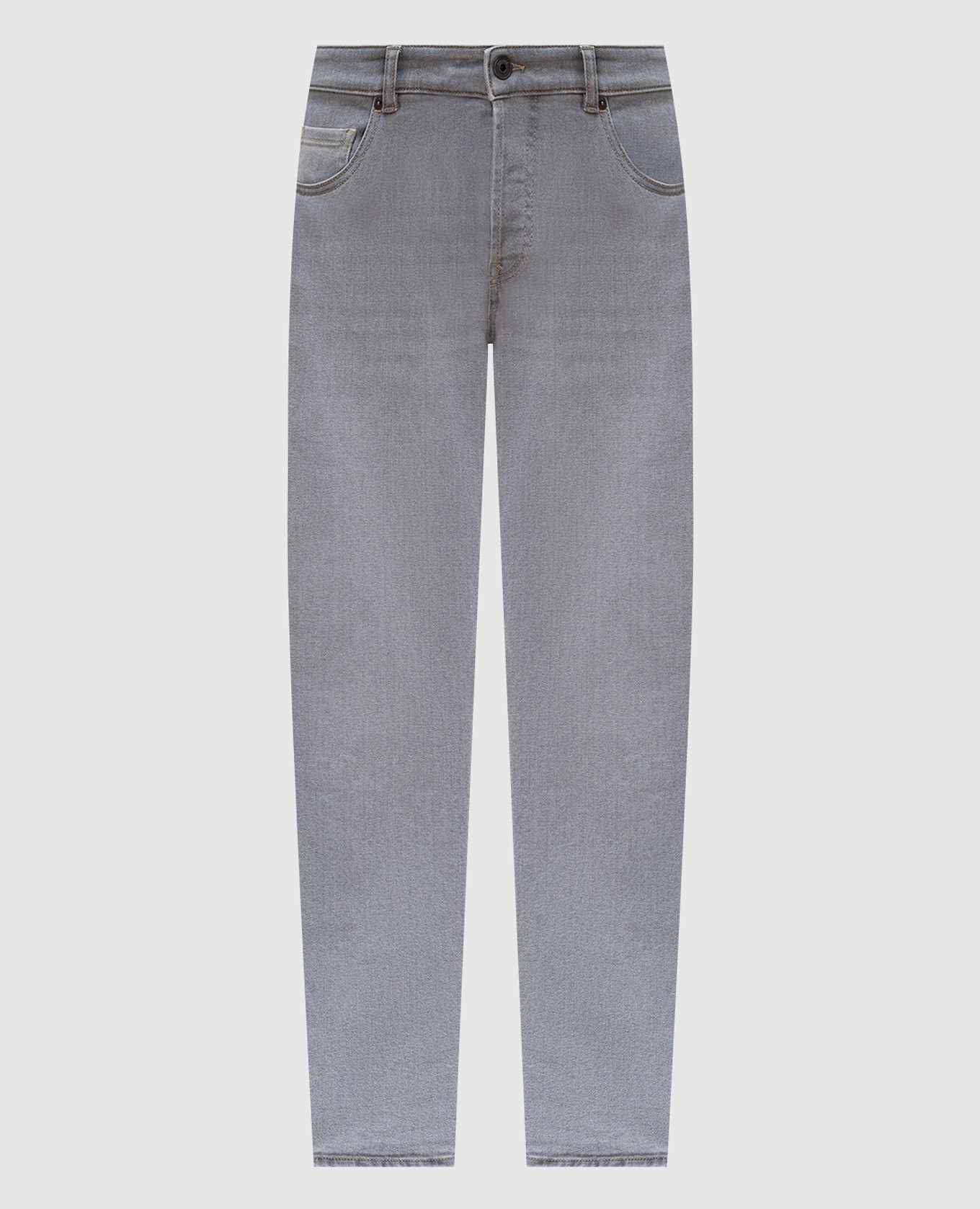 

Grey jeans with logo patch Peserico