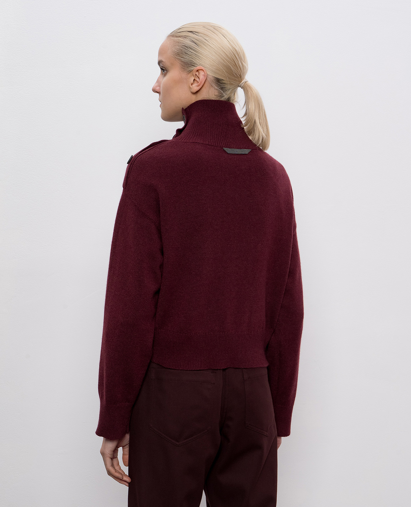

Burgundy cashmere sweater Brunello Cucinelli