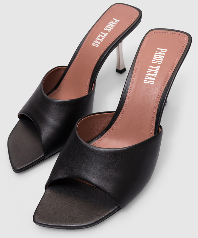 Paris Texas - Black leather mules LORENA PX1525XNPP3 - shop