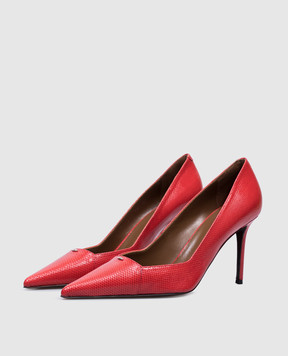 Giuseppe Zanotti Raquel red leather shoes with crystals E560003