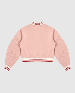 Dolce&Gabbana Children's pink sweatshirt with logo print L5JWBSG7PHC36
