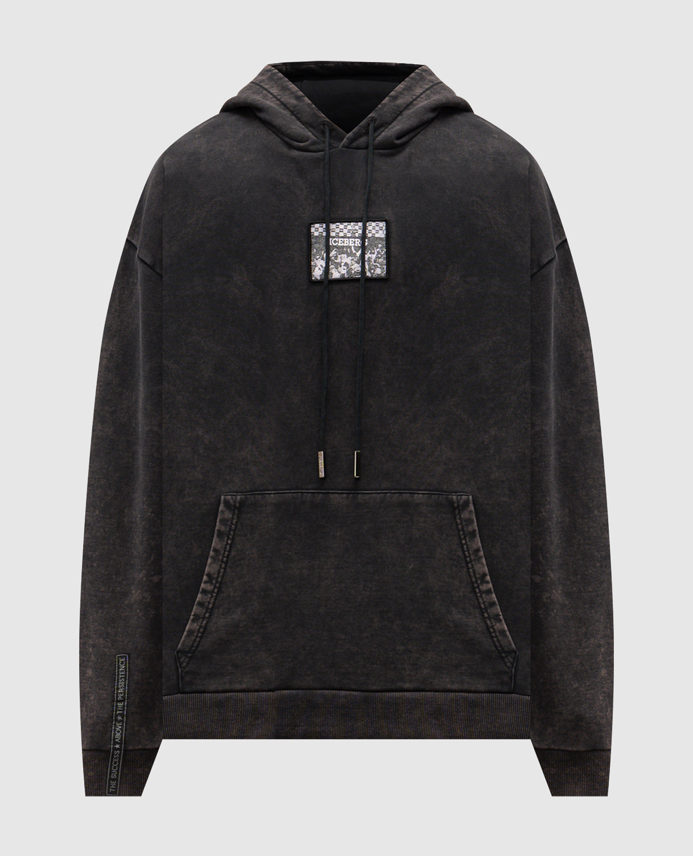

Grey hoodie with logo patch Iceberg