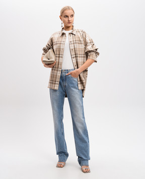 The Attico Blue jeans with a distressed effect 250WCP00073DDD085SS