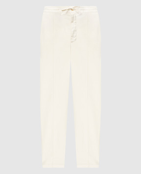 Canali Yellow pants with linen PT0118791694