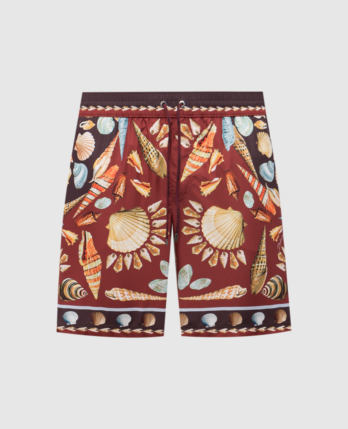 

Brown printed swim shorts Dolce&Gabbana