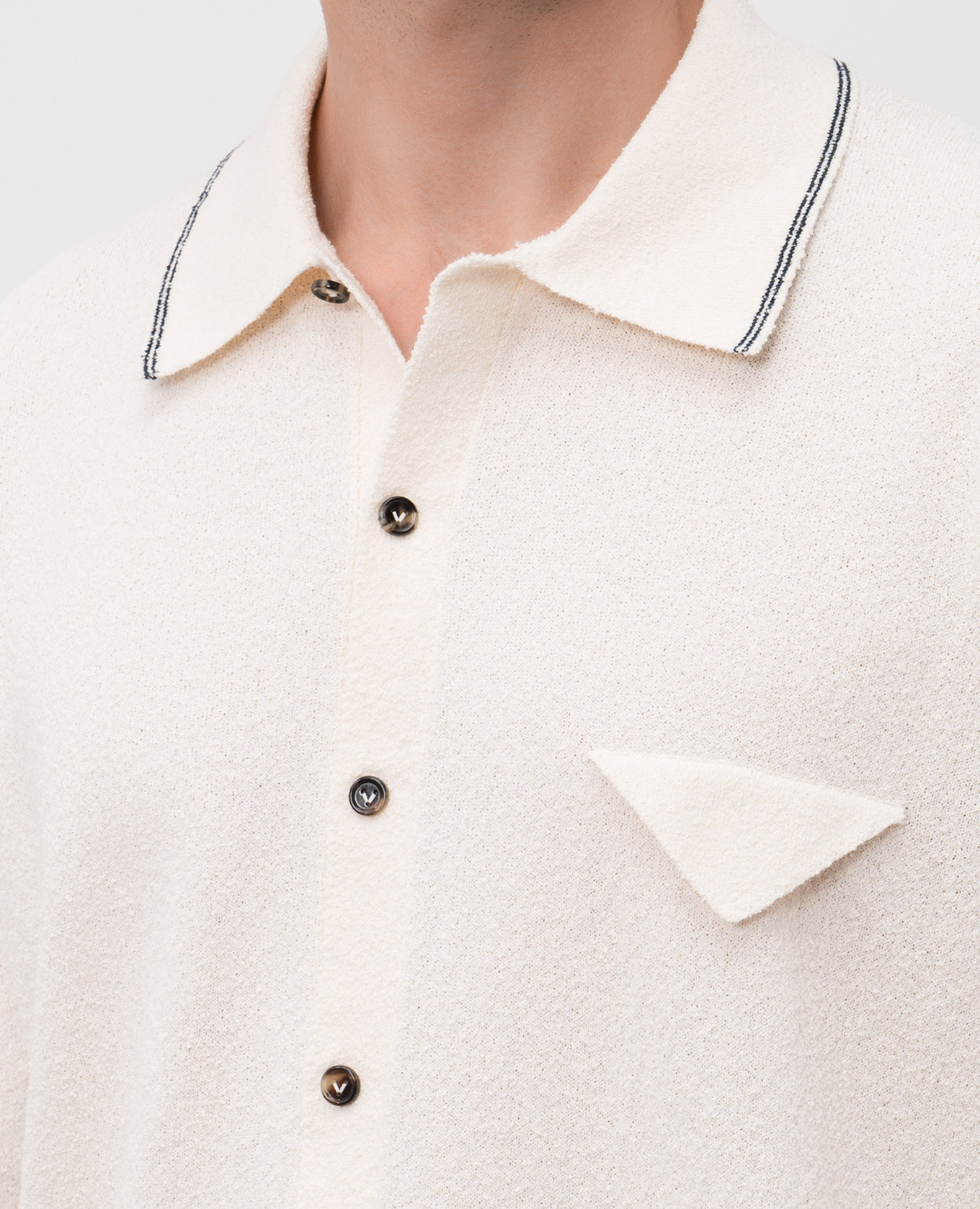 

Beige shirt with short sleeves Bottega Veneta