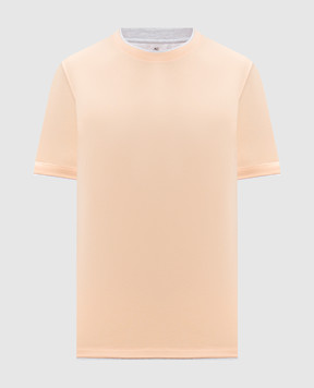 Brunello Cucinelli Orange layered T-shirt M0B137427
