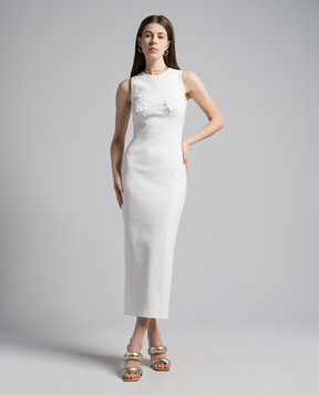 Magda Butrym White dress with appliqué DRESS05125524