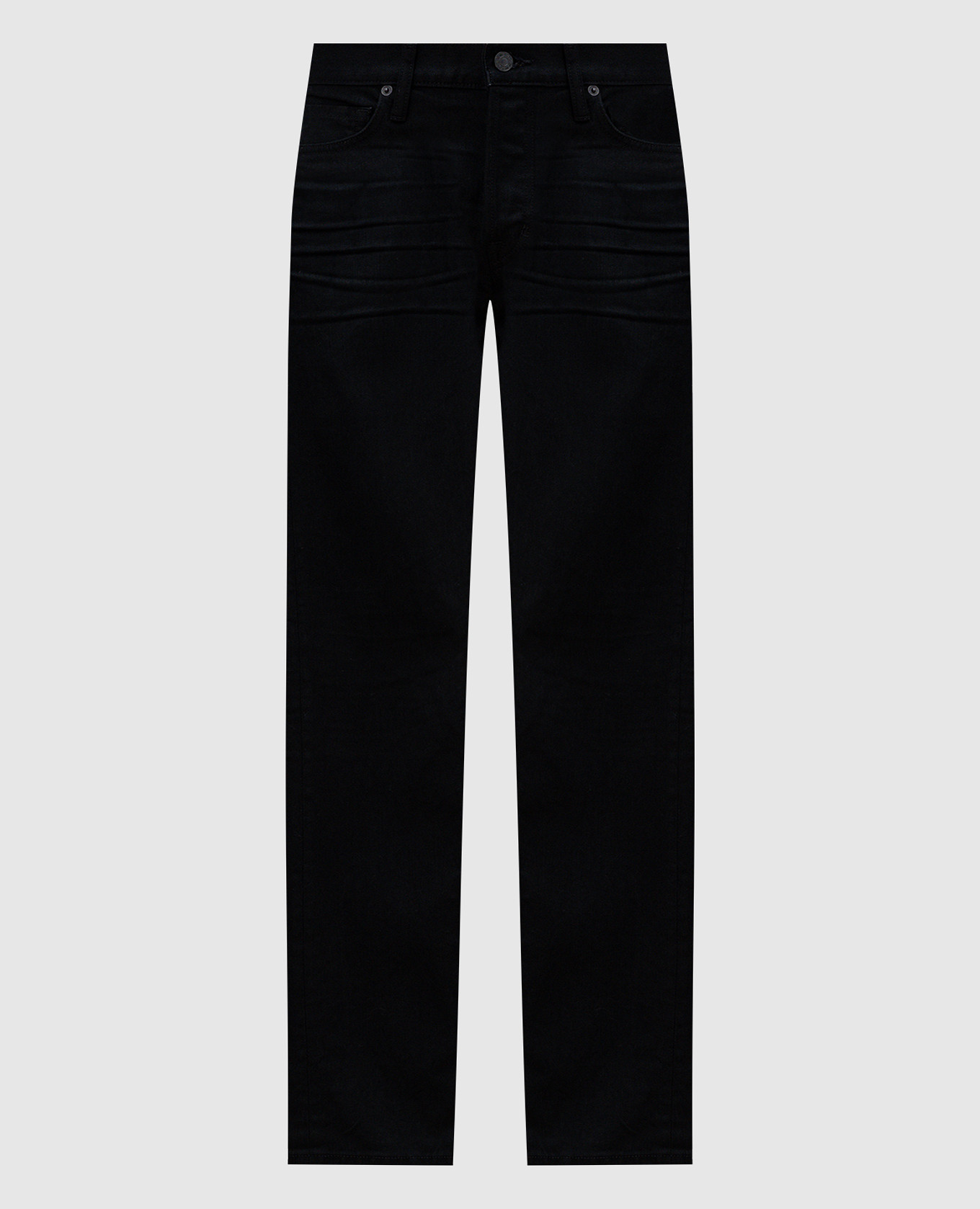 

Black jeans with leather logo patch Tom Ford