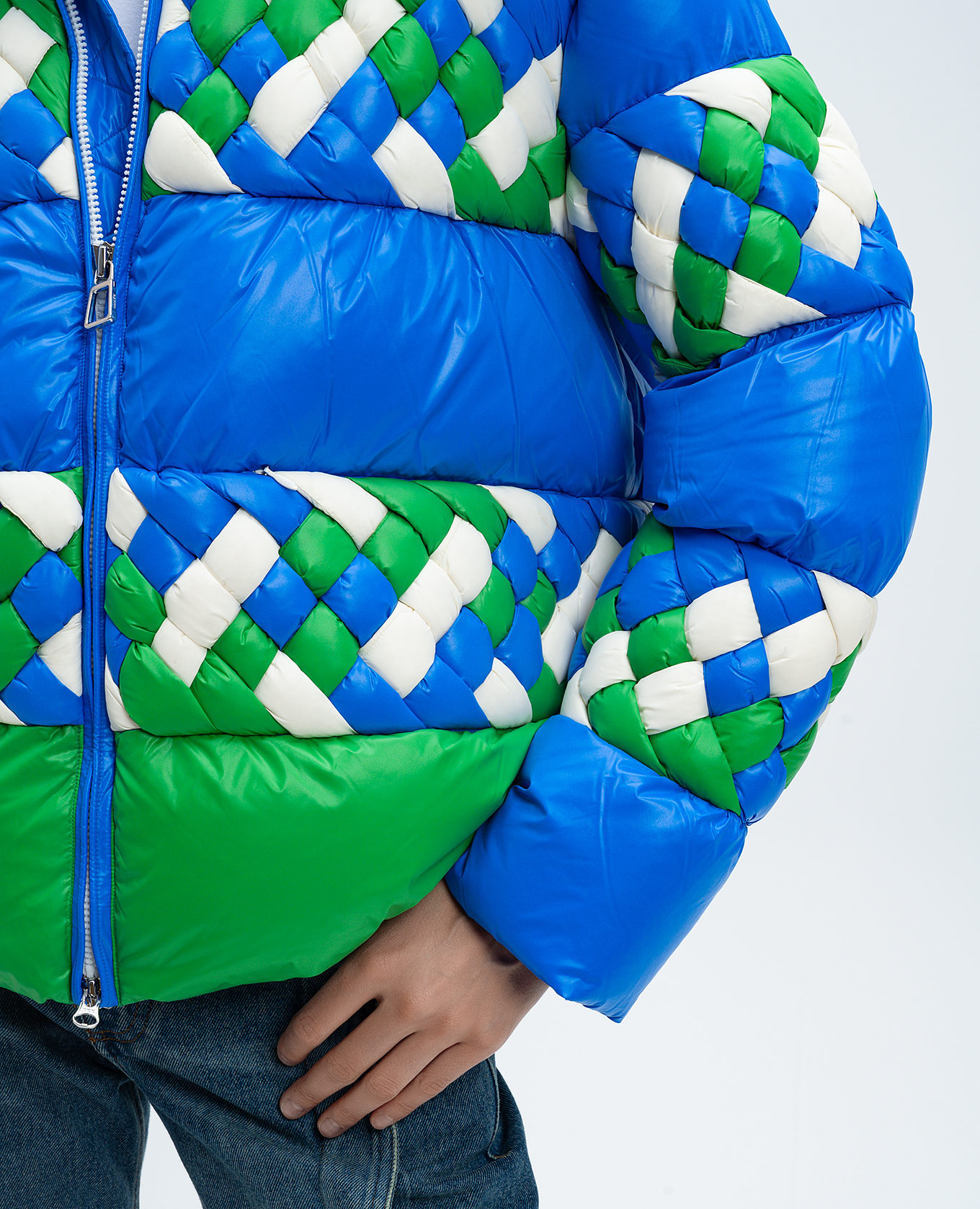 

Blue quilted OCEAN down jacket Raxxy, Light blue