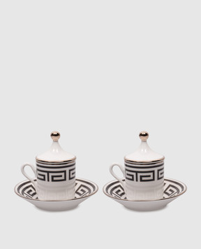 Ginori 1735 Labirinto white porcelain coffee set 004RG00FX9176011251