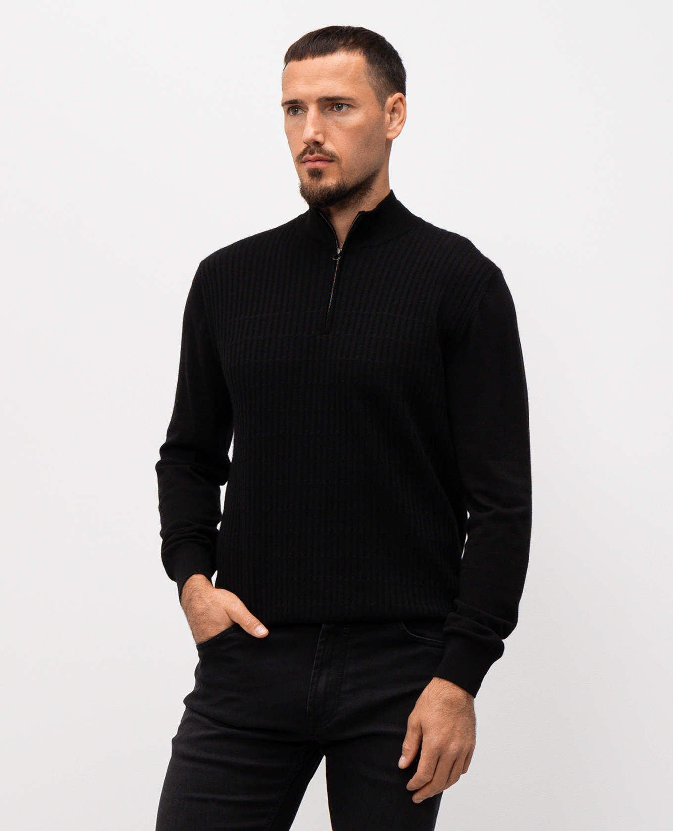 

Black sweater made of wool, silk and cashmere Stefano Ricci