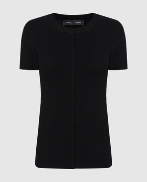 PROENZA SCHOULER Black T-shirt Sky Top with a scar R2427153KY283
