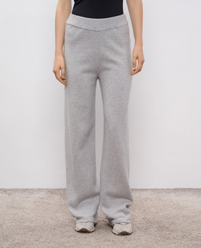 Peserico Gray wool and cashmere pants S94108F07Y09160