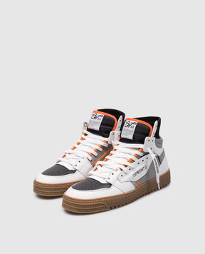 Off-White 3.0 Off Court leather high top with logo patch OMIA065S24LEA002