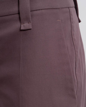 Brunello Cucinelli Purple pants with lapels M0F70P1365y