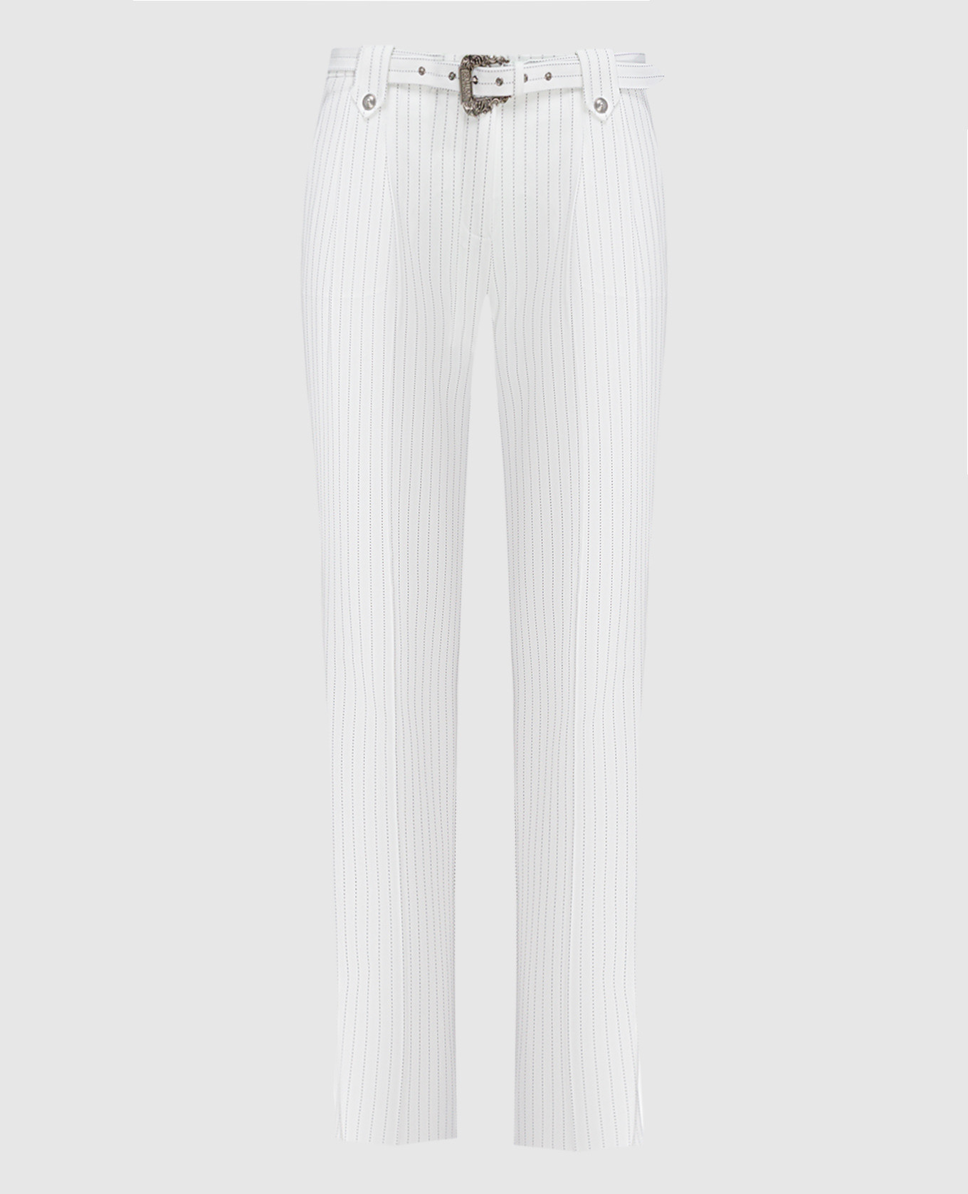

White striped pants Versace Jeans Couture
