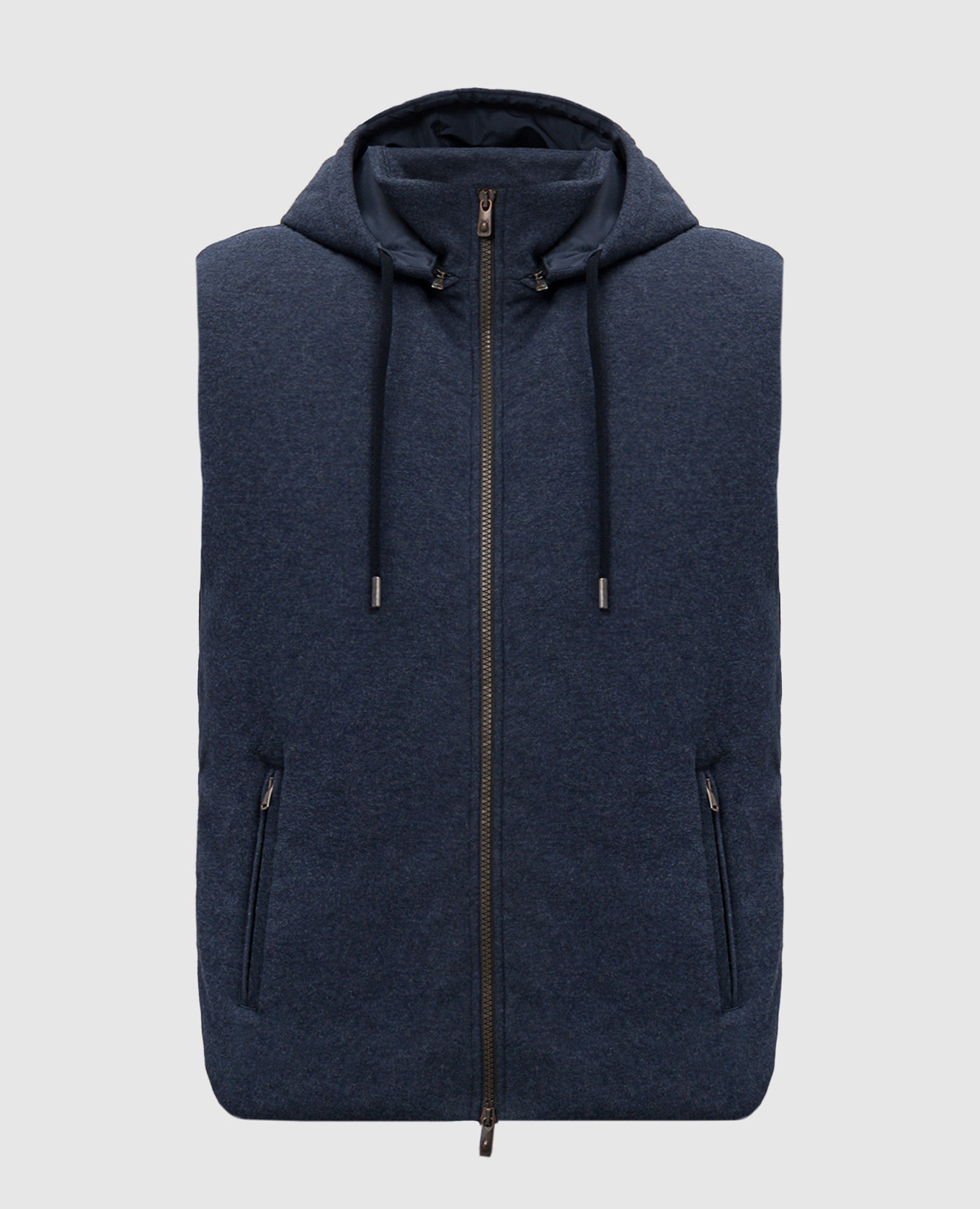

Blue vest with logo CAPOBIANCO
