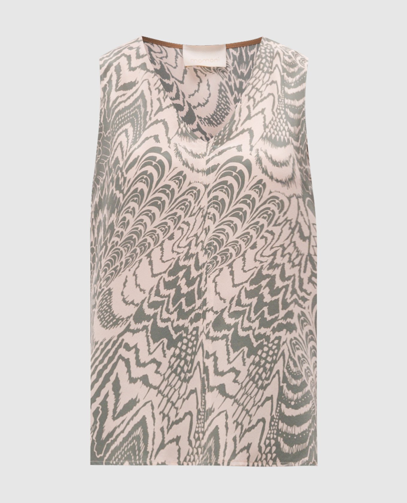 

Green Hevea silk top Momoni