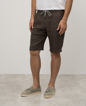Cashmere&Whiskey Blue linen shorts 2555