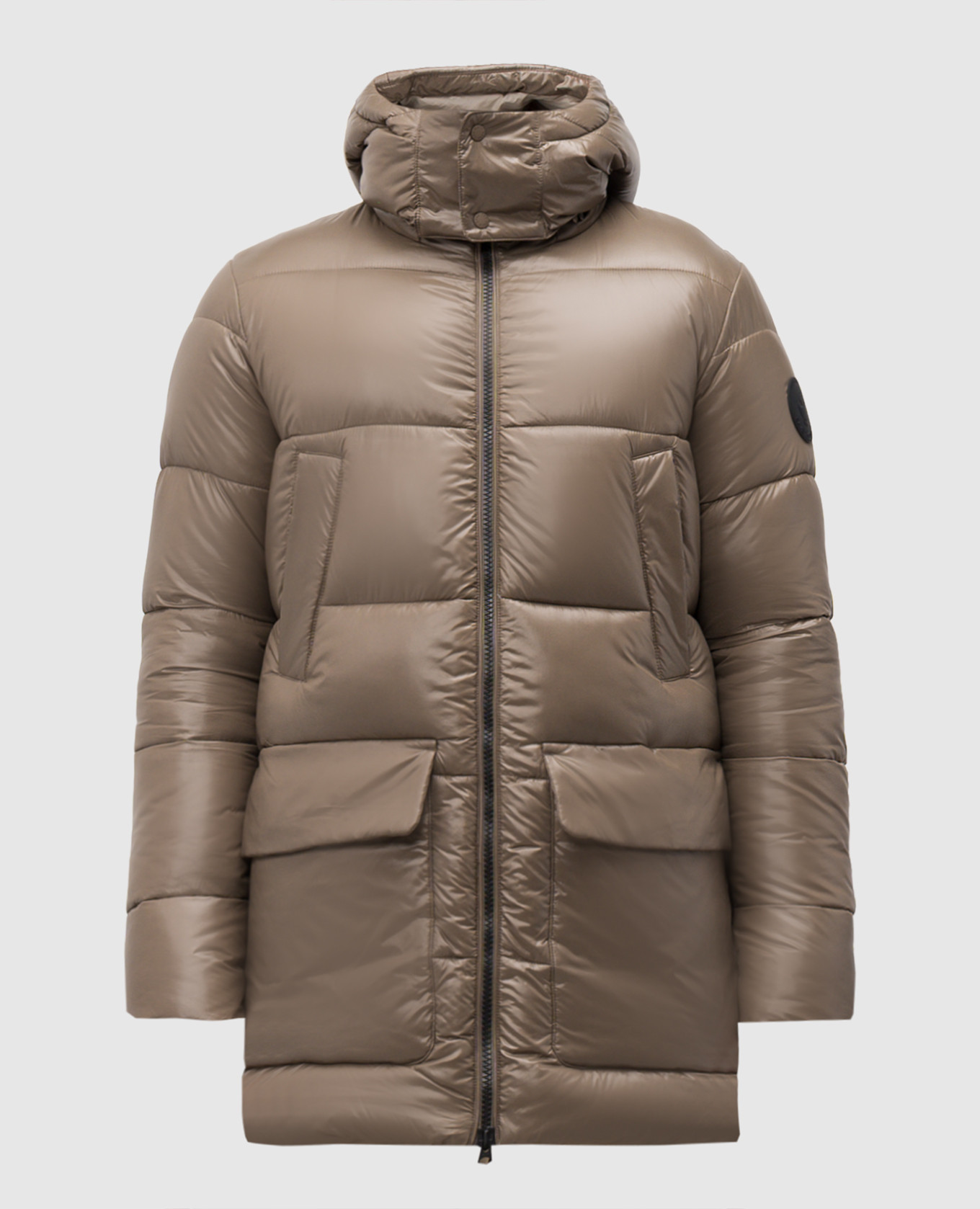 

Brown jacket with logo patch Save the duck