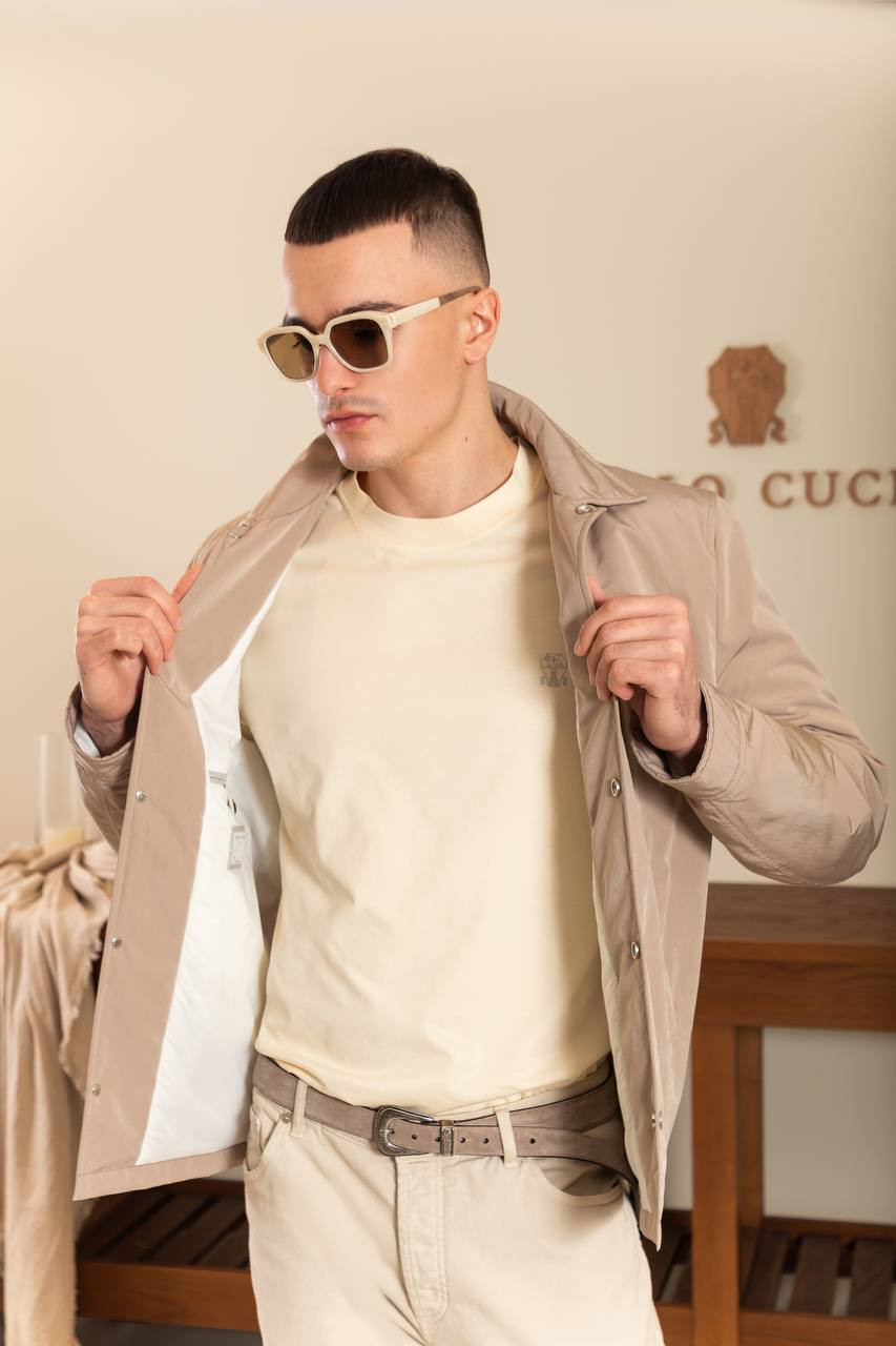 

Yellow T-shirt with logo print Brunello Cucinelli