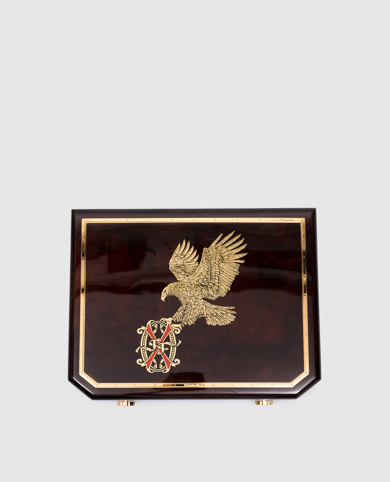 

Brown Opus X for SR wooden travel humidor for eight cigars Stefano Ricci