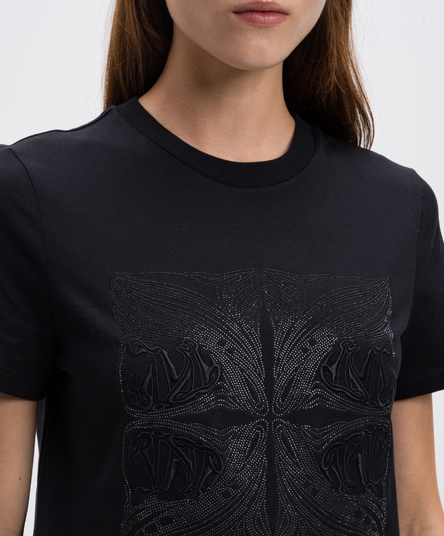 MAX MARA★W'S FARAD S/S T-SHIRT - FARAD 004 112087 Max Mara - FARAD black t-shirt with crystals FARAD - shop