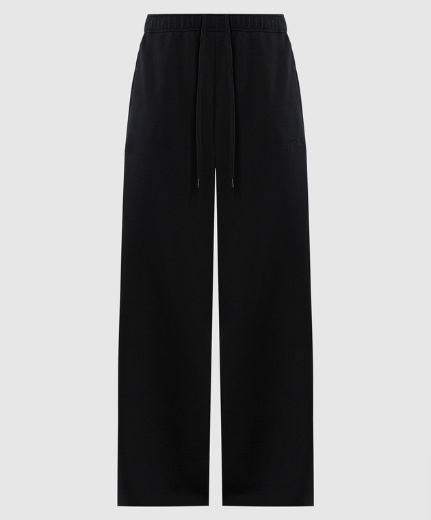 Maison Margiela MM6 - Black pants with logo embroidery