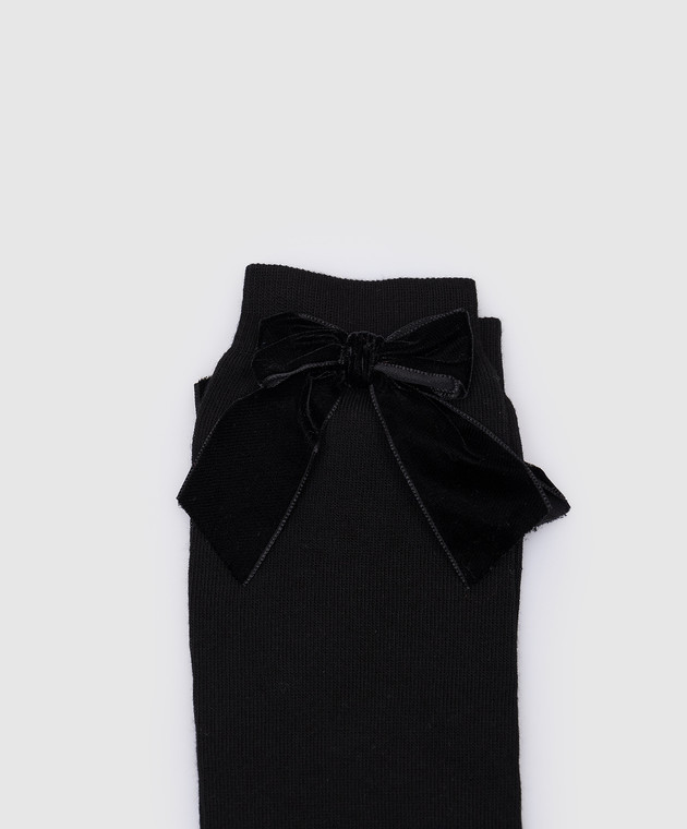 

Children's black knee high boots with bows Story Loris