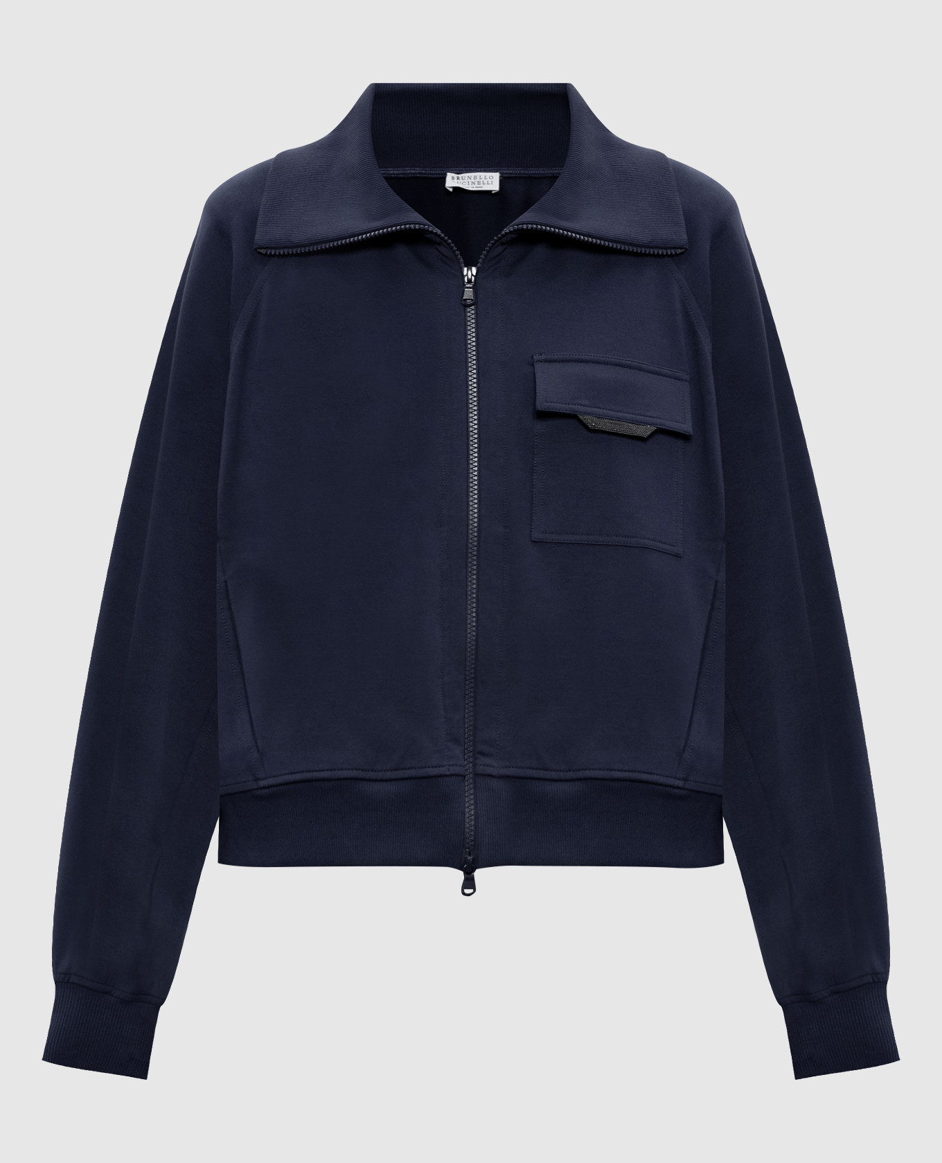 

Blue sports jacket with monil chain Brunello Cucinelli