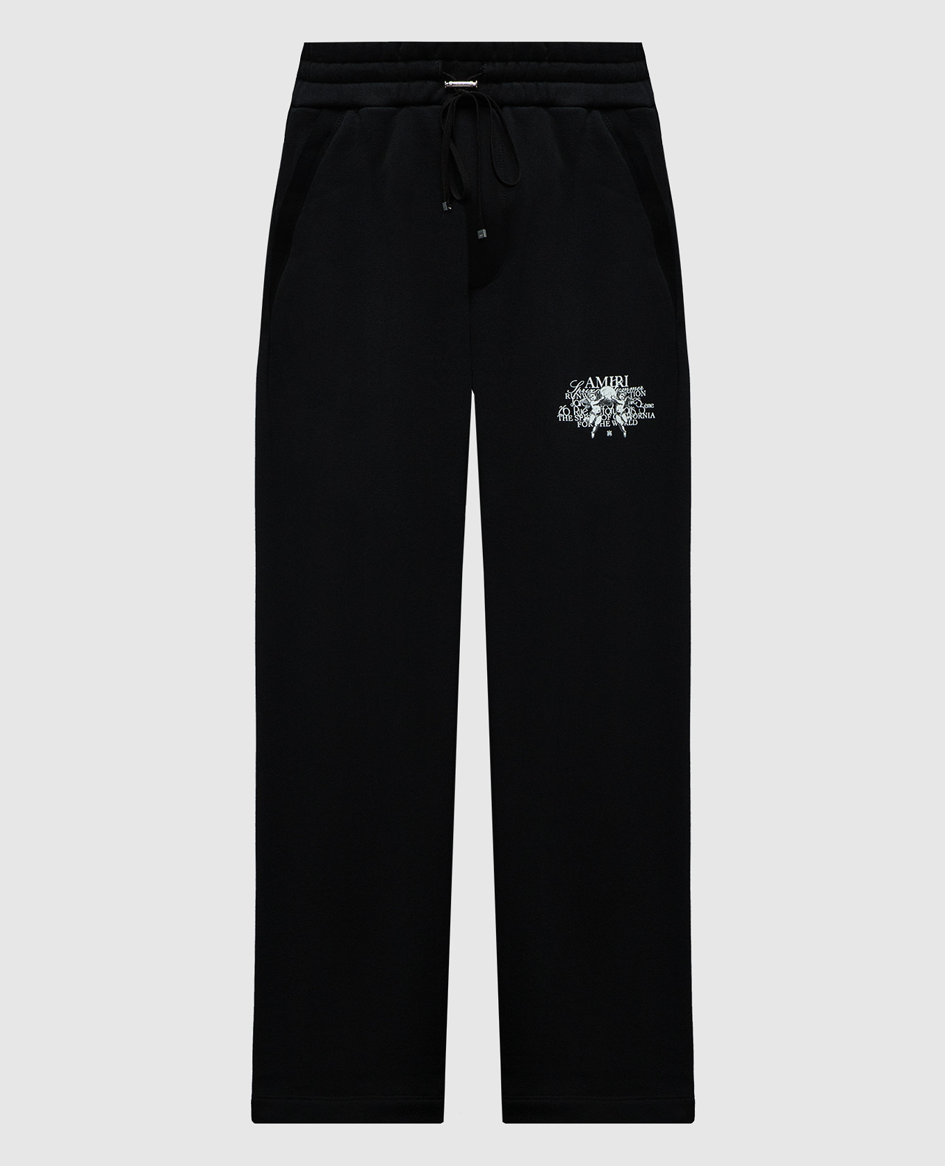 

Black sweatpants with logo print AMIRI, Черный