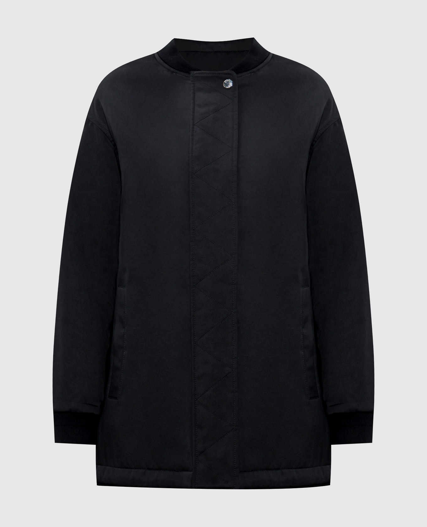 

Black two-way jacket Yves Salomon Army