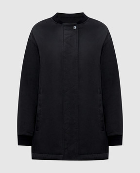 Yves Salomon Army Black two-way jacket 25WFM00878NB4X