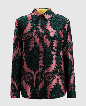 La DoubleJ Pink shirt with textured pattern JAC0112JCQ084OLT01
