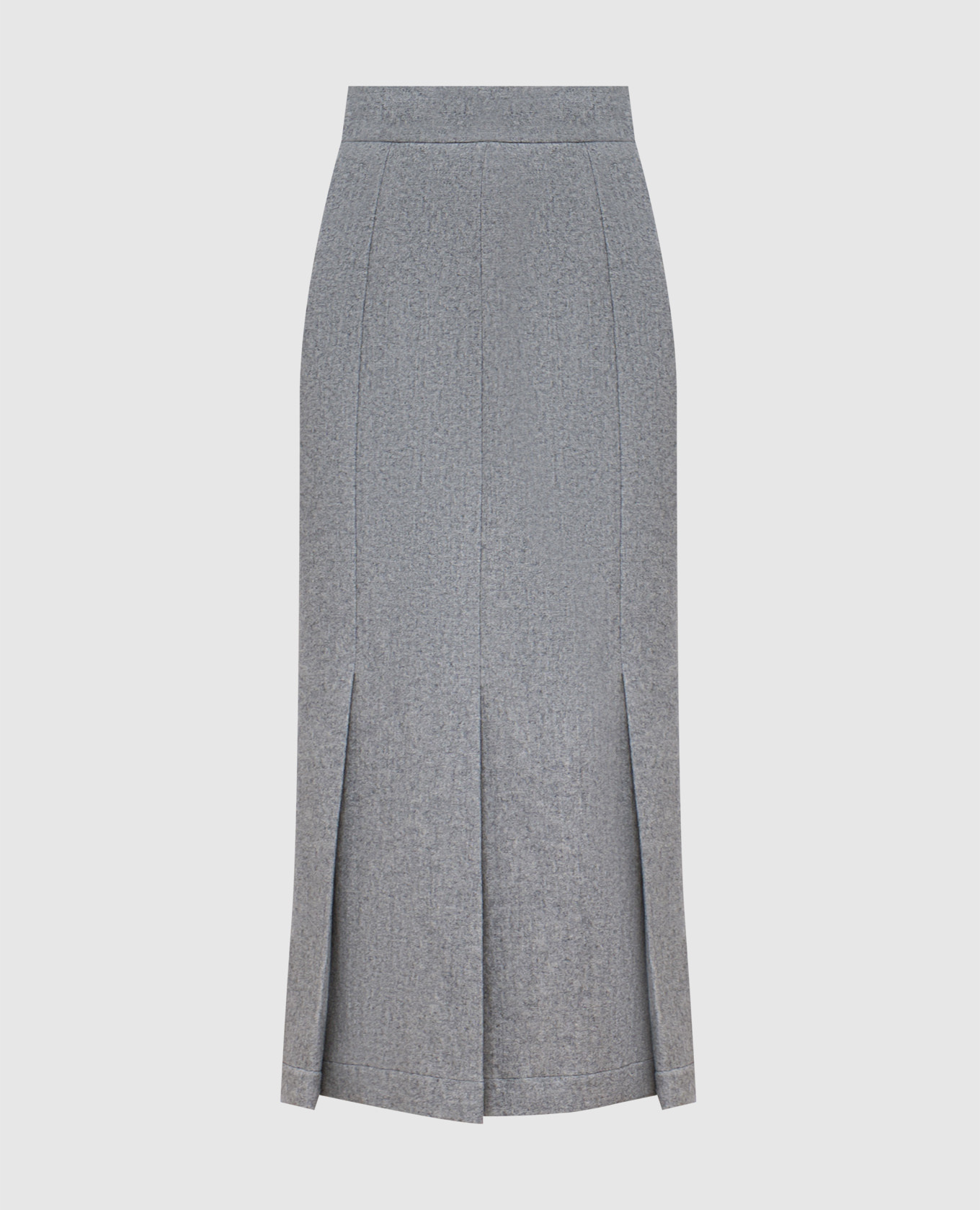 

Gray pleated midi skirt with wool Ermanno Scervino, Grey