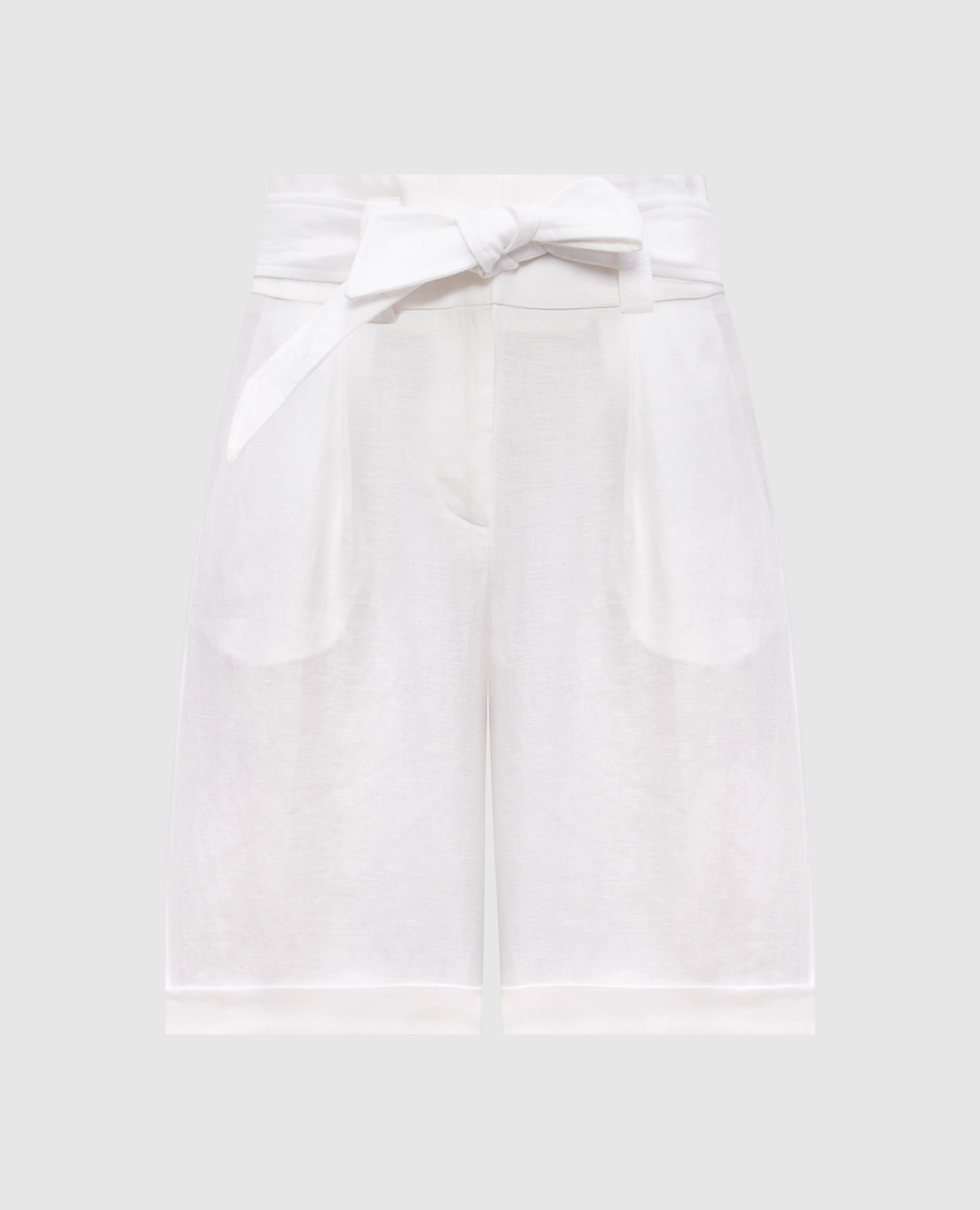 

White linen shorts Peserico
