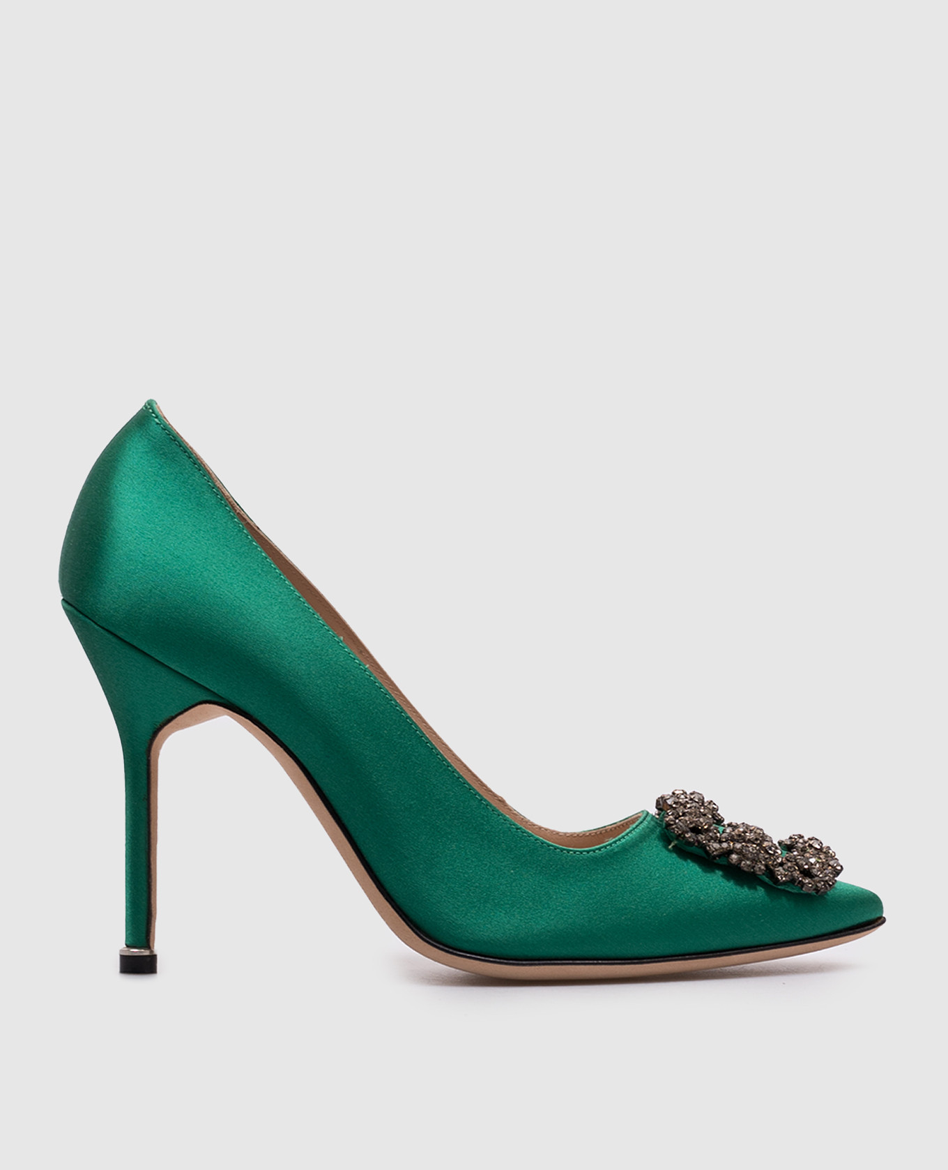 

Green shoes with crystals Manolo Blahnik