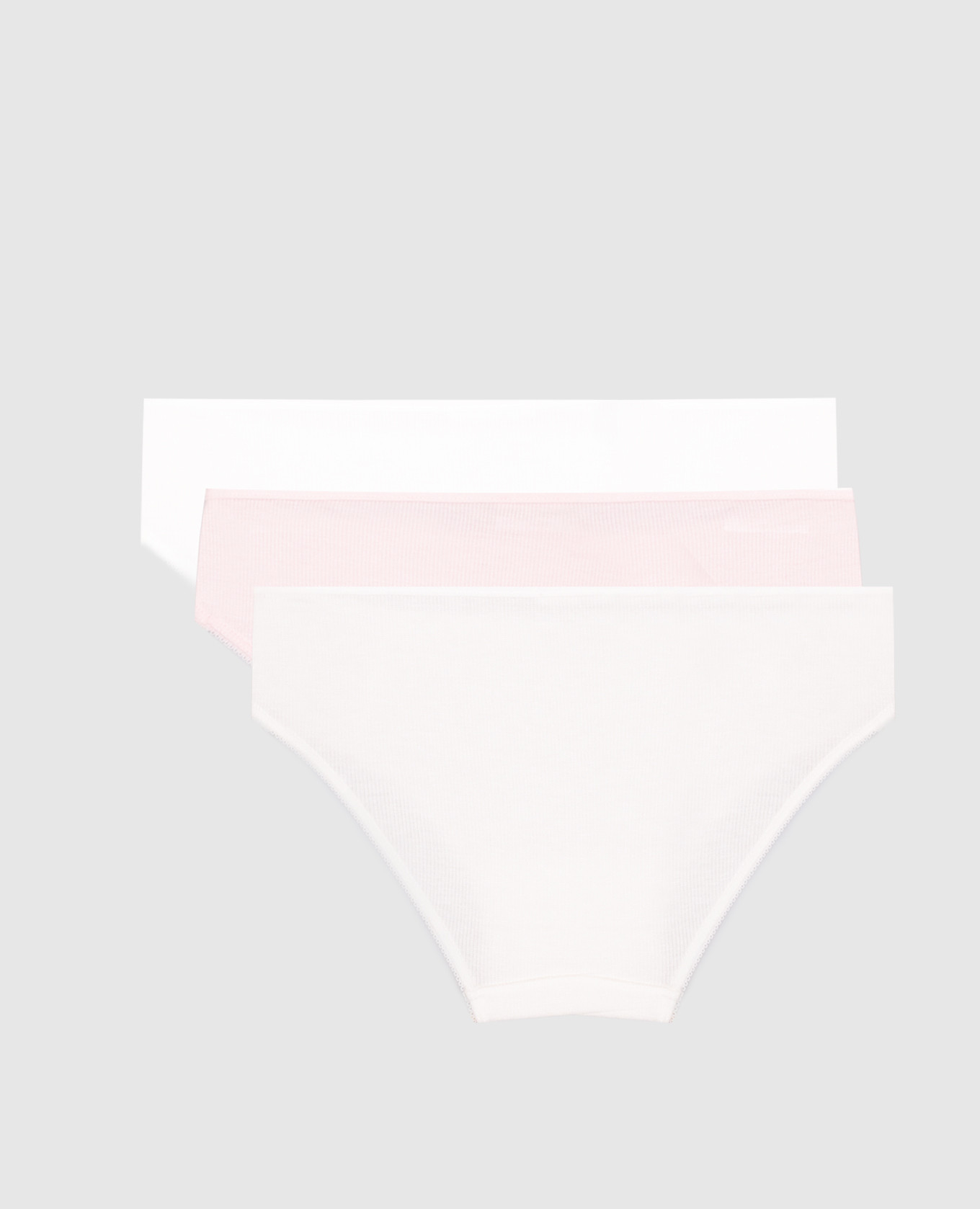 

Children's ribbed panties set Story Loris, White