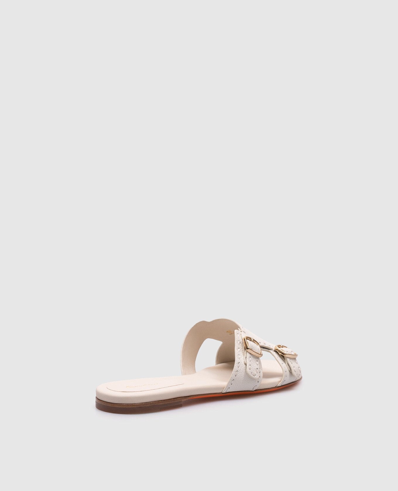 

White leather flip-flops Santoni