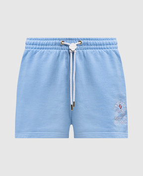 Casablanca Blue shorts with embroidery WS25JTR18602